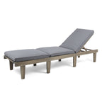 Ariana KD Wood Chaise Lounge With Cushion