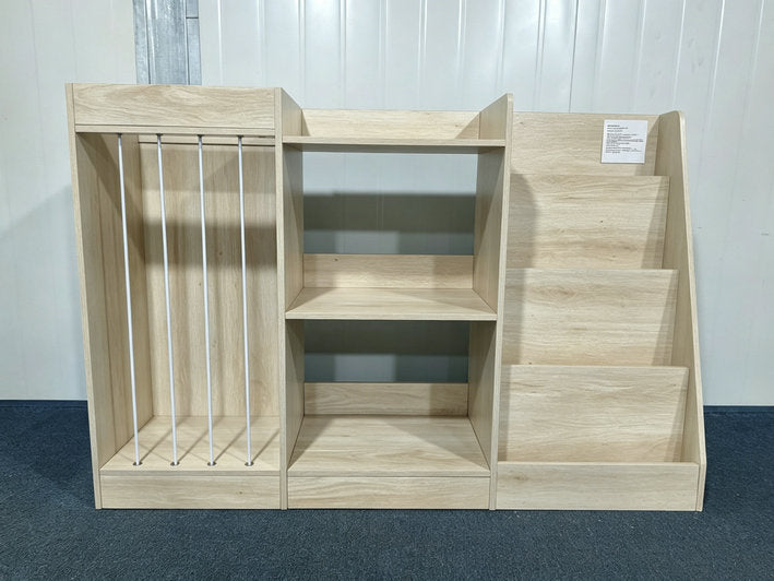 3-in-1 Kids Bookshelf and Toy Storage