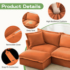 Slip-Covered Armchair with Cushions