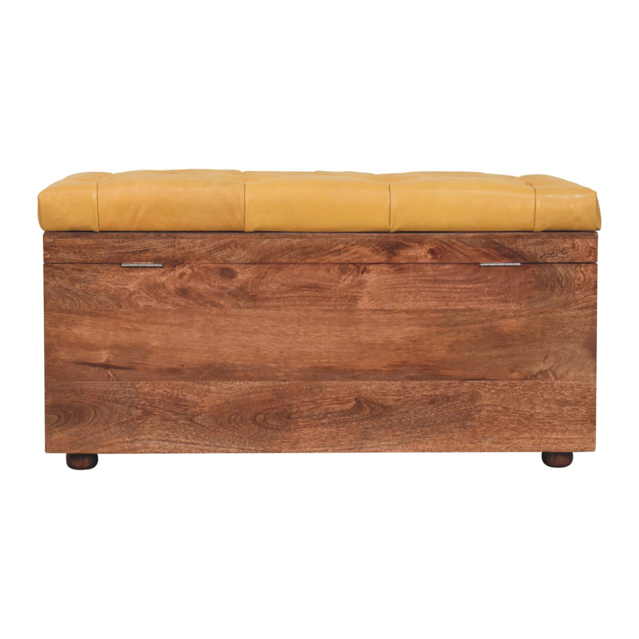 Solid Wood Buffalo Hide Honey Storage Box