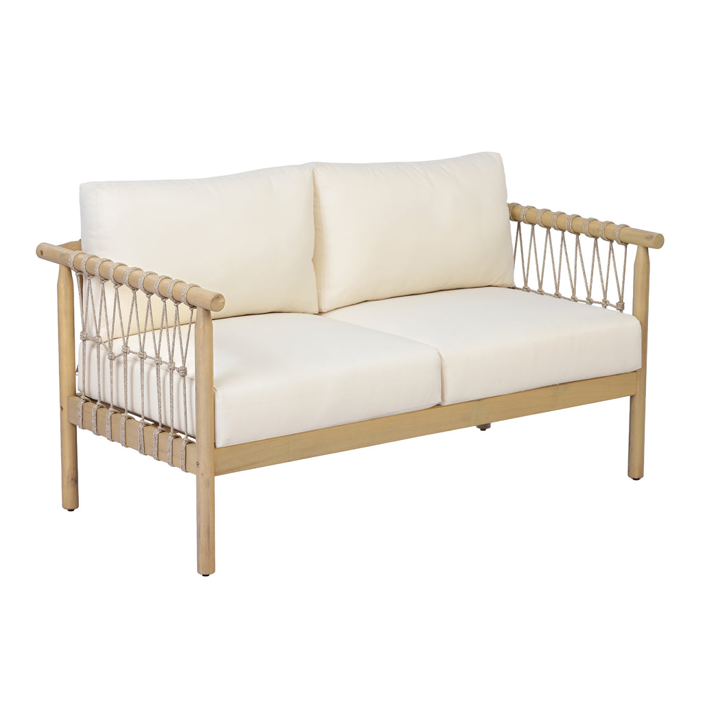 Light Teak Acacia Wood Patio Seating