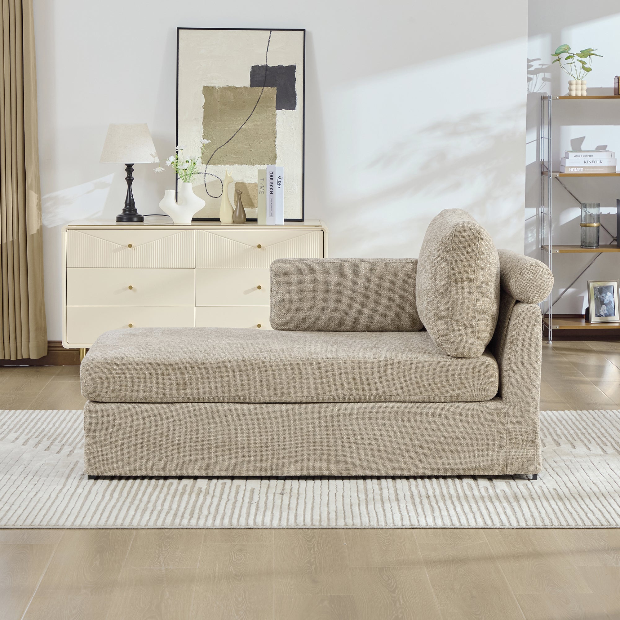 31.69" Wide Modular Sofa Bed with Cushions