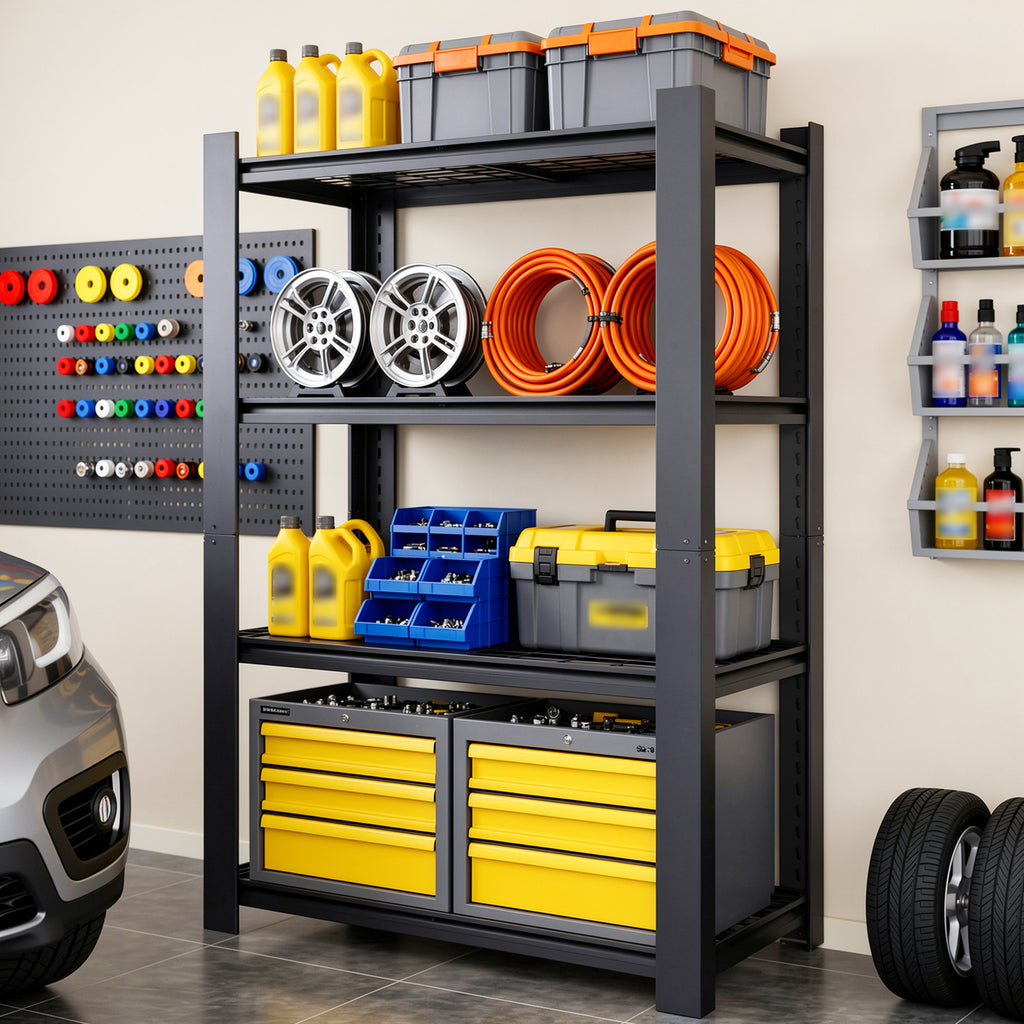 60"H 4-Tier Adjustable Heavy Duty Shelving Rack