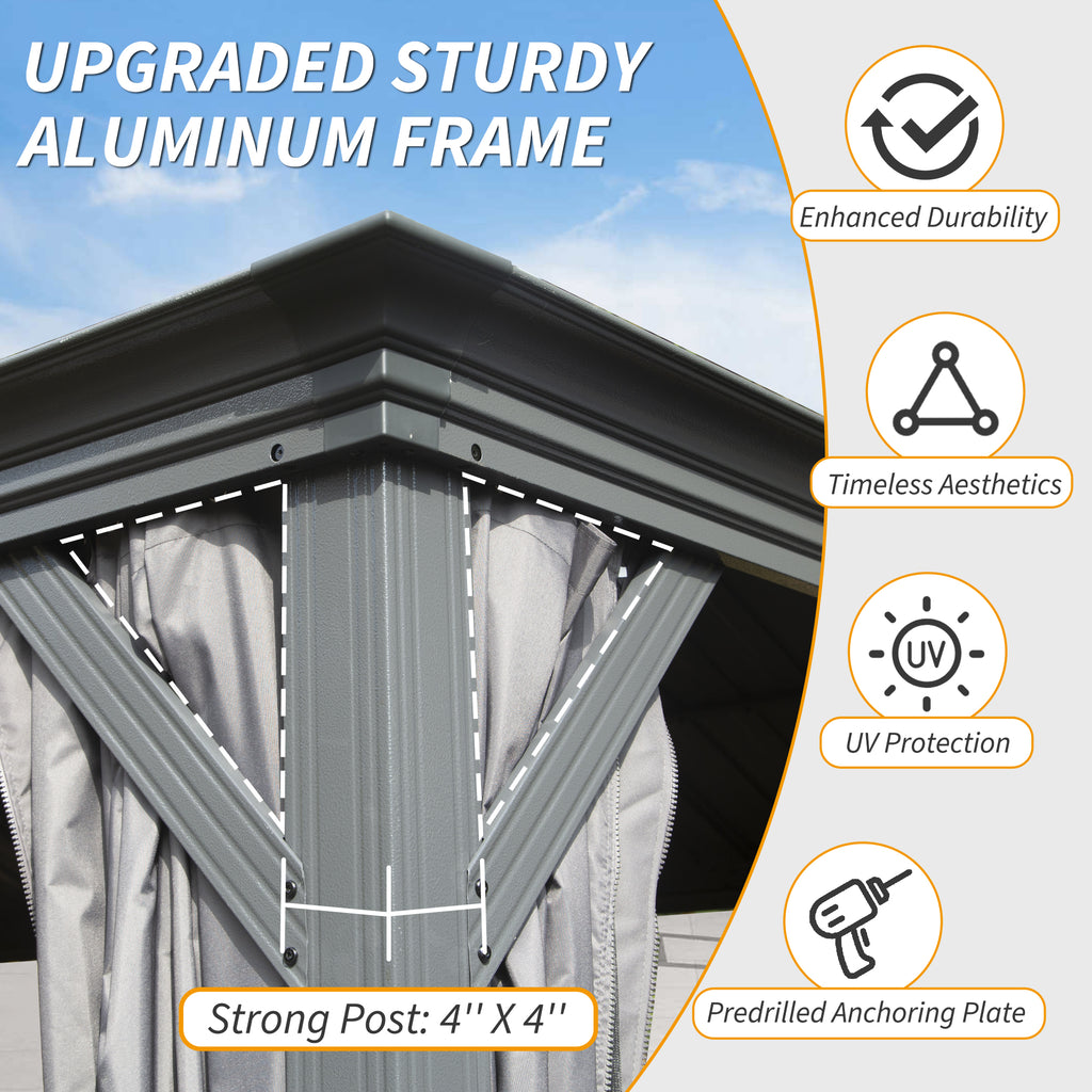12' X 20' Hardtop Gazebo