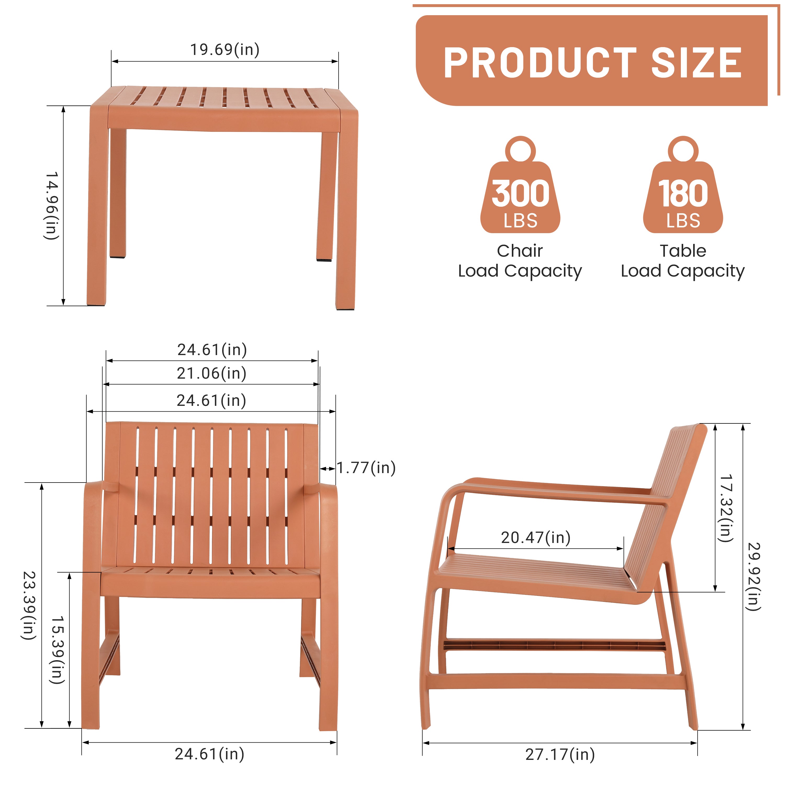 Summer 2-Piece Indoor/Outdoor Furniture Set