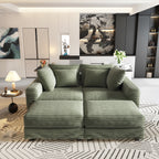 Plush Corduroy 4-Seat Sofa