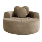 Round Sofa Bed with Memory Foam Sectional Couches for Living Room