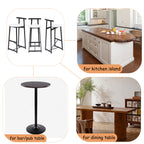 Bar Stools Kitchen Island Bar Chairs Set of 3