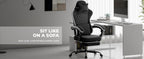 Gaming Chair with Massage and Footrest
