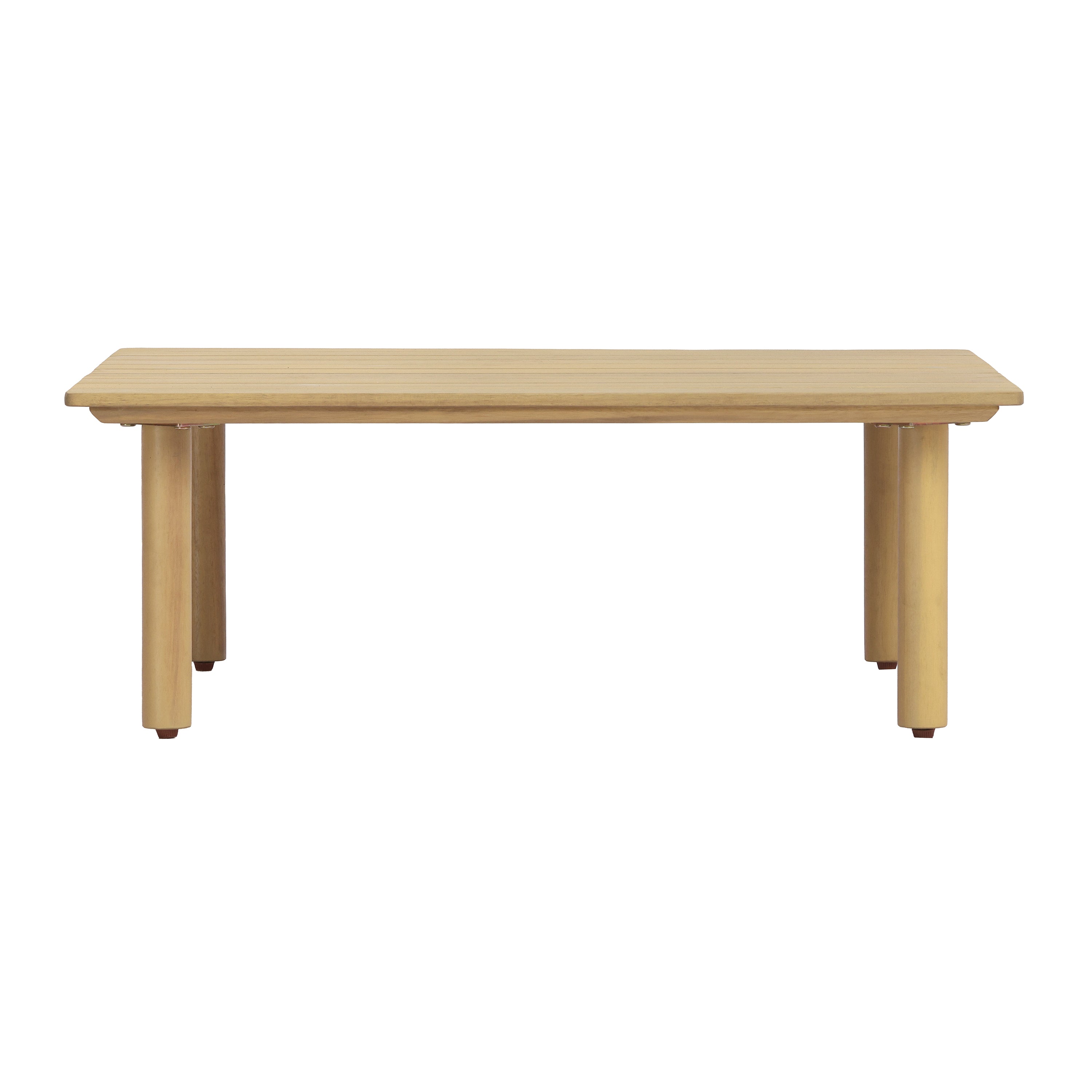 Acacia Wood Outdoor Square Coffee Table