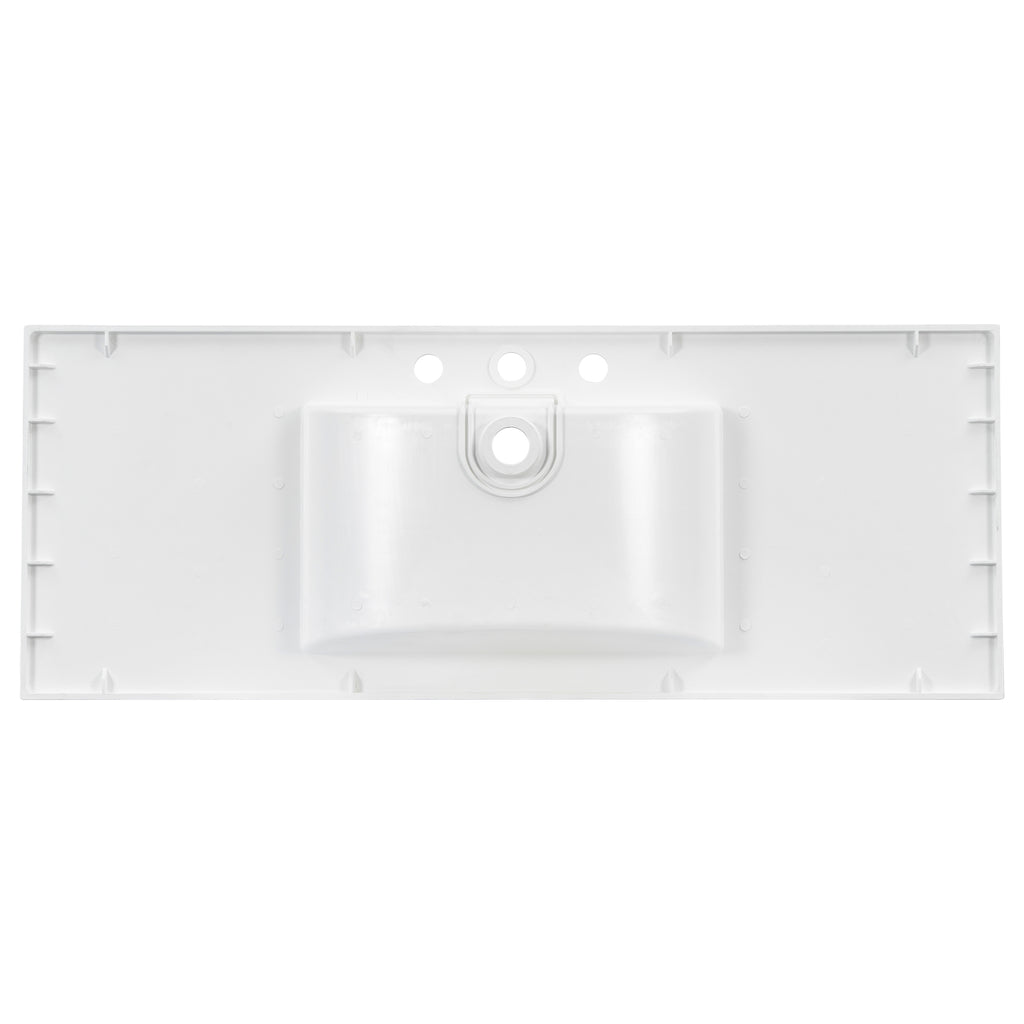 48" Composite Bathroom Vanity Top with Integrated Basin