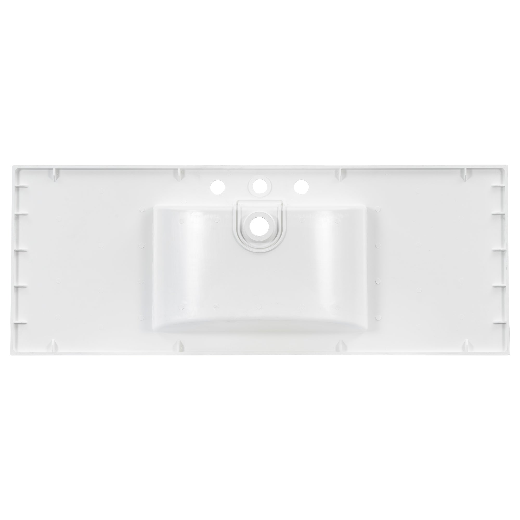 48" Composite Bathroom Vanity Top with Integrated Basin