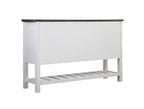 Brown and Antique White Sideboard