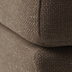 Upholstered Ottoman, Chocolate