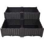 4 Piece Raised Garden Bed with Legs