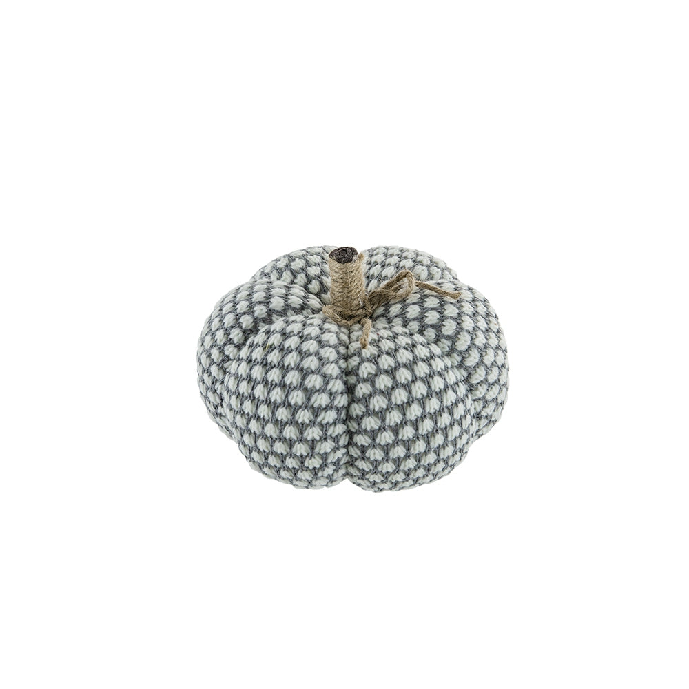 Set of 4 Knite Pumpkin Ornaments for Holiday Decor