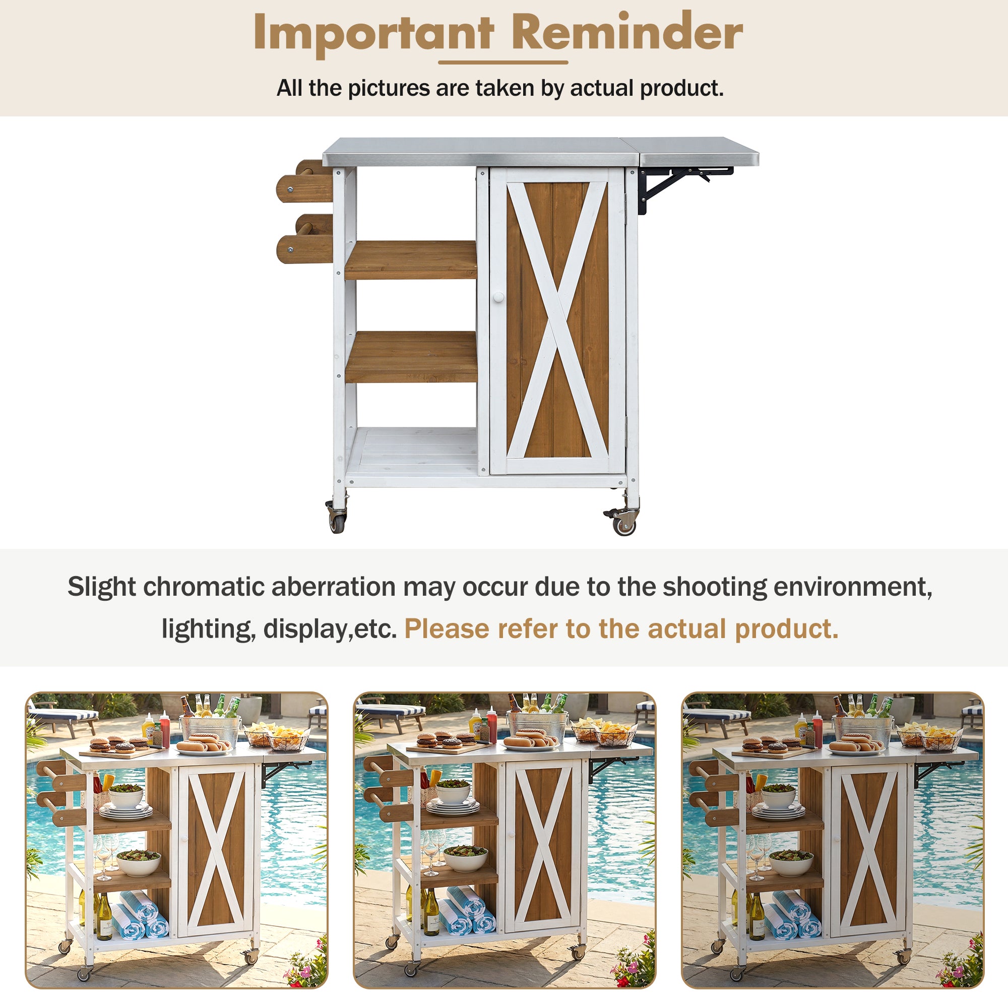 Foldable Outdoor Kitchen Island