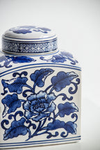 5x5x8" Hand Painted Square Canister