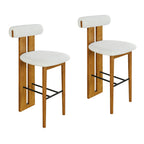Renee Indoor Wooden Upholstered Barstool