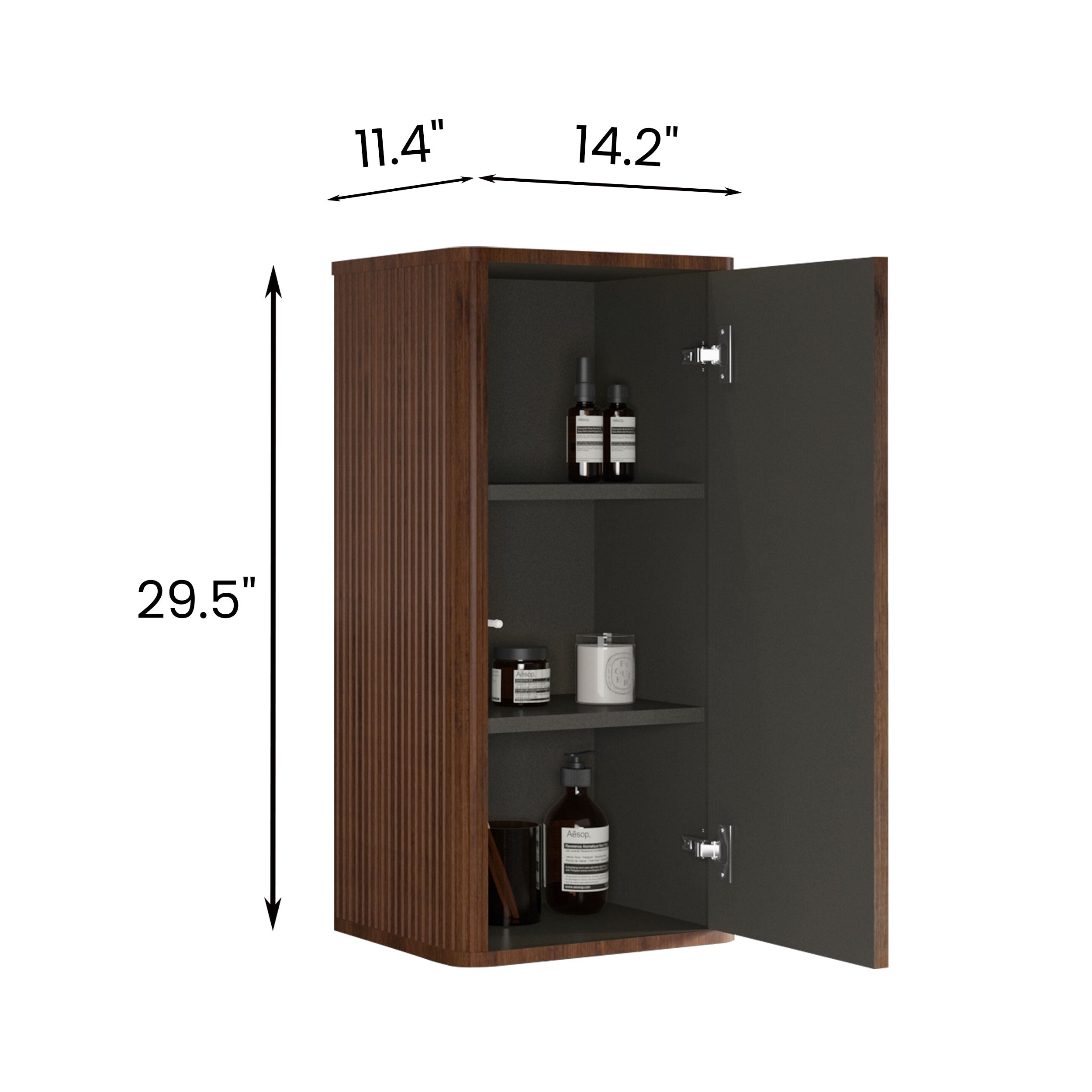 CC0414S305 Striped Floating Side Cabinet
