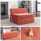 Orange Folding Sofa - Convertible Chair for Home