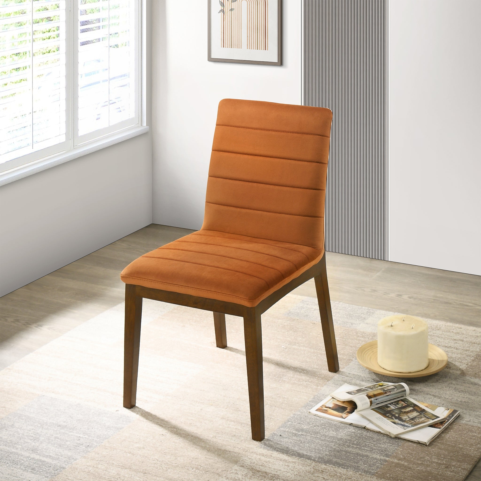 Ines Mid-Century Modern Dining Chairs