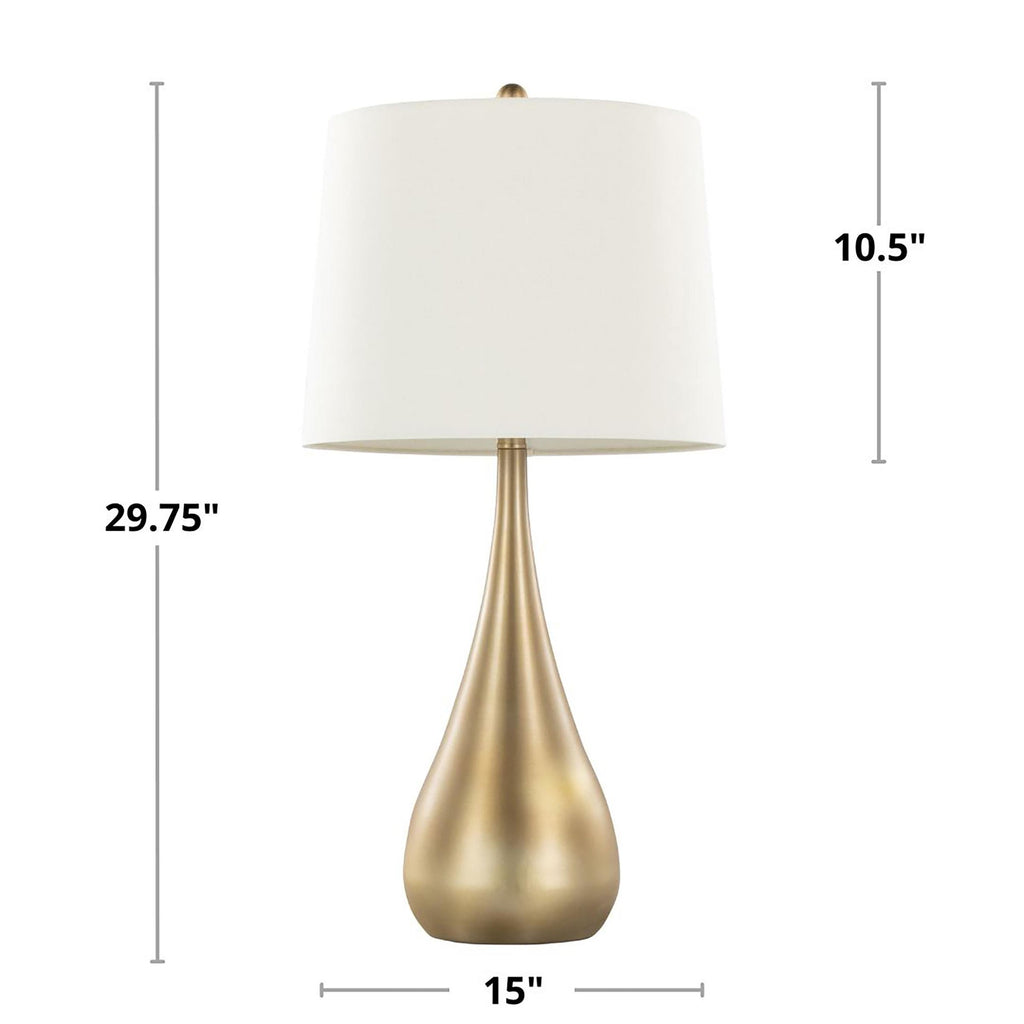 29" Contemporary Metal Table Lamp
