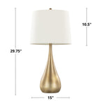 29" Contemporary Metal Table Lamp