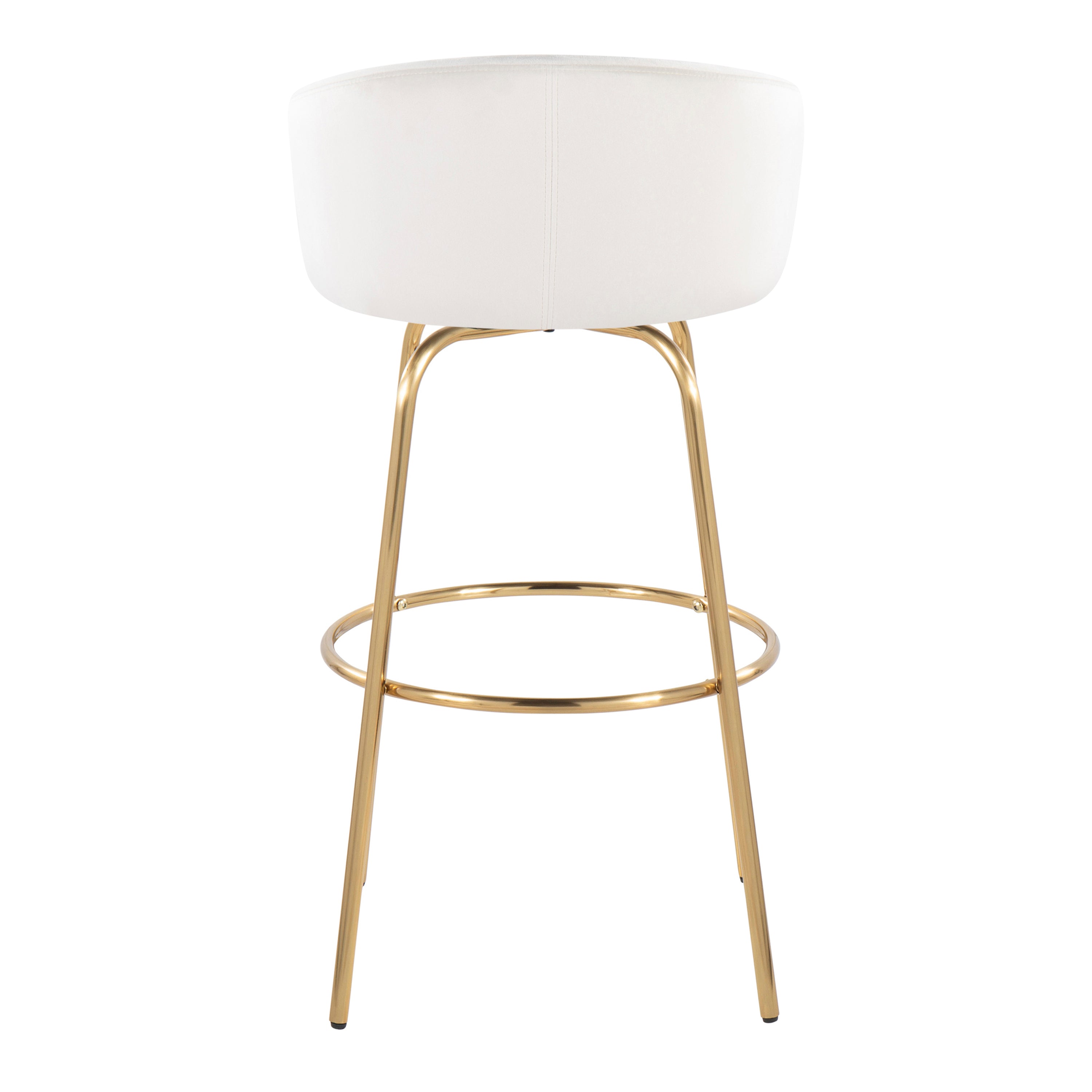 Contemporary 30" Fixed-Height Barstool with Swivel