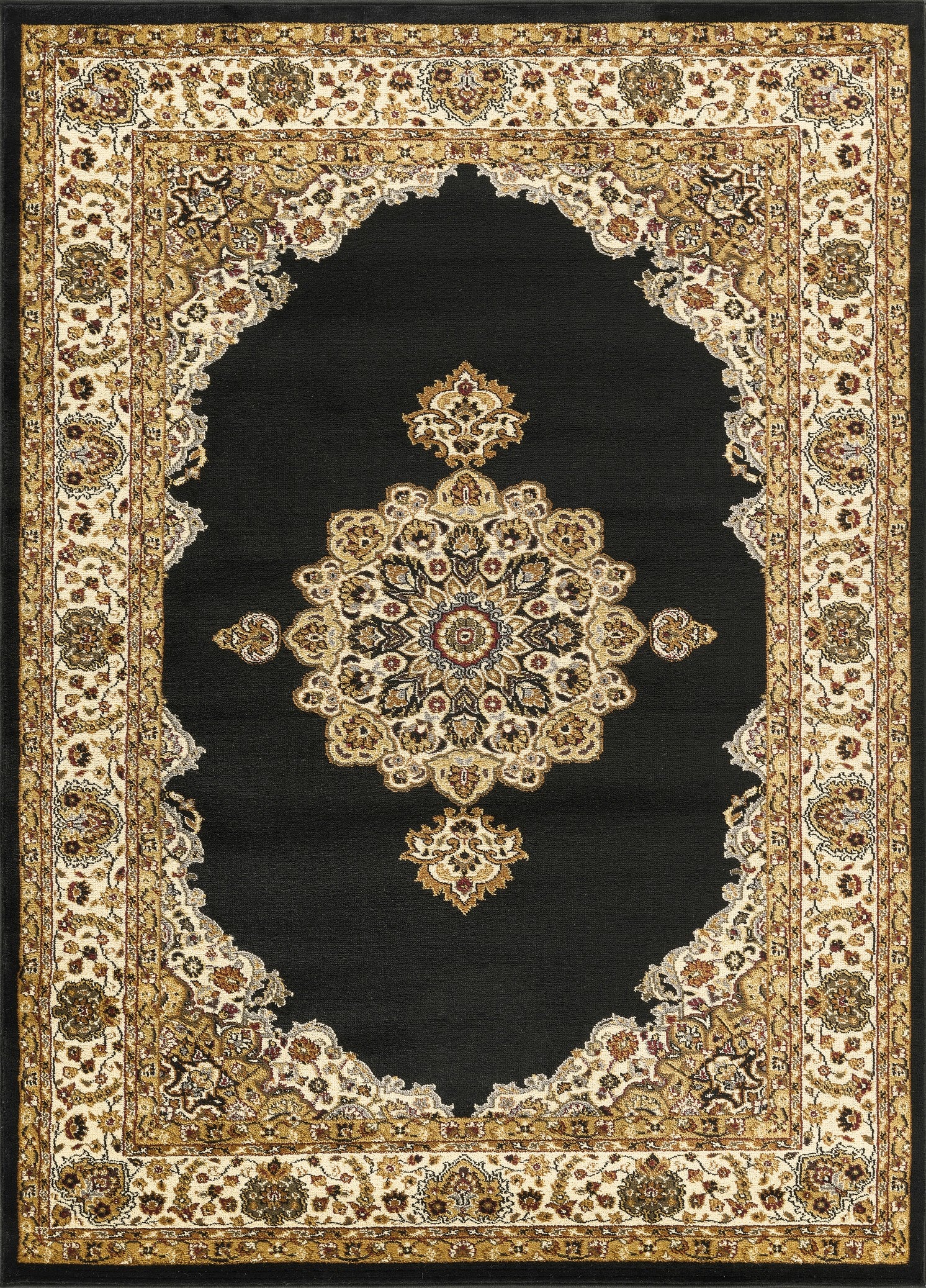 Classic GC_VIN5010 Black Area Rug