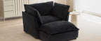 Modern Armchair Sofa with Movable Ottoman
