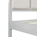 King Size Bed Frame with Upholstered Headboard