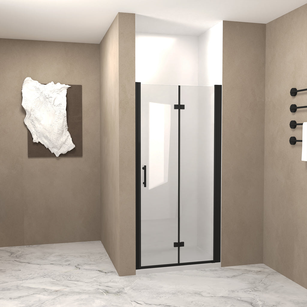 36"x72" Bifold Shower Door, 1/4" Tempered Glass, Matte