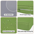 Cushion Covers for 7 Pcs Wicker Rattan Sectional Sofa