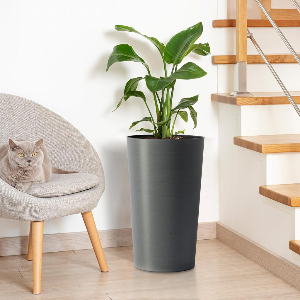 2 Pack Tall 21.7 in Planters for Outdoor Plants