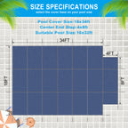 16x32ft Rectangular Inground Pool Safety Cover