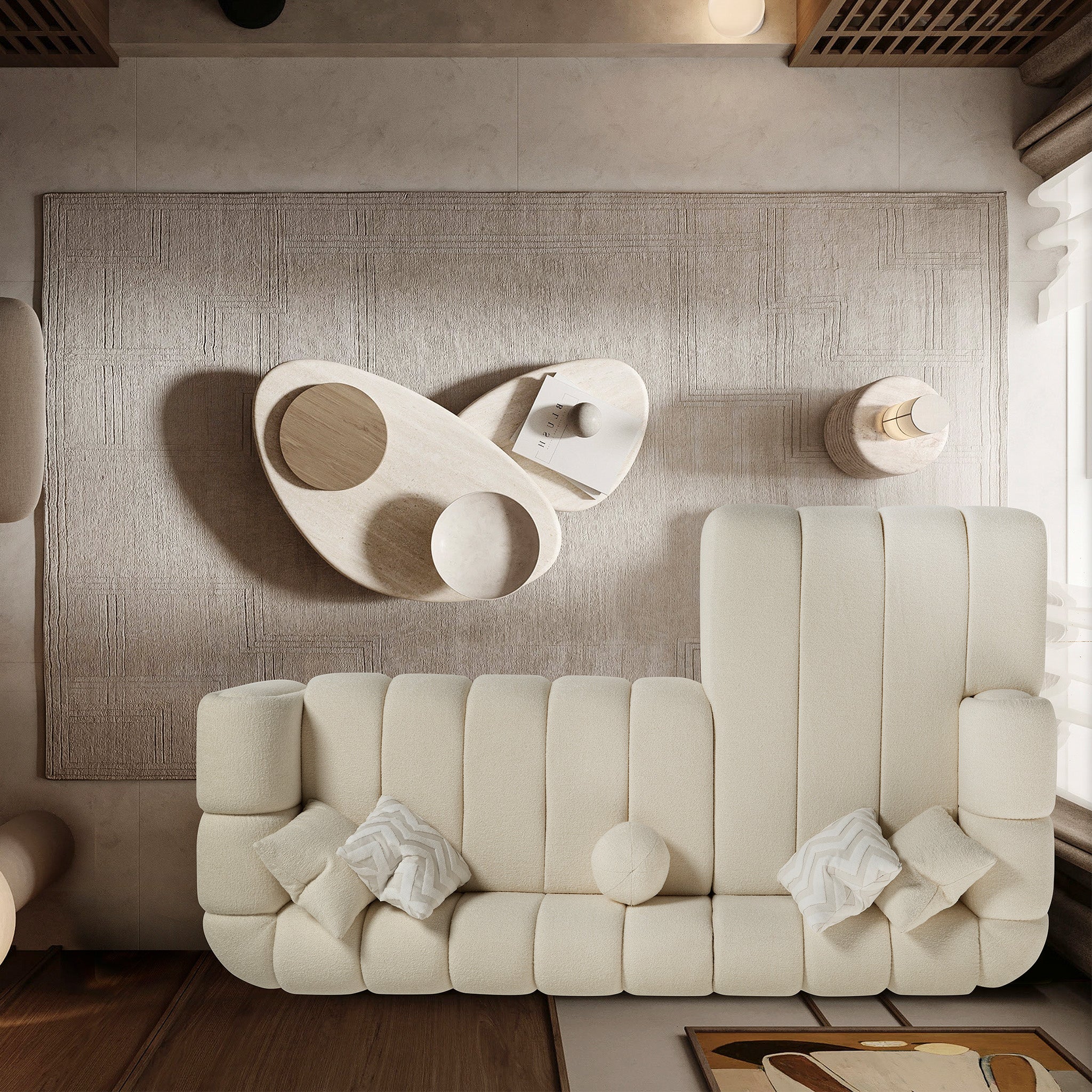 Beatrice Modern Tufted Sectional Sofa