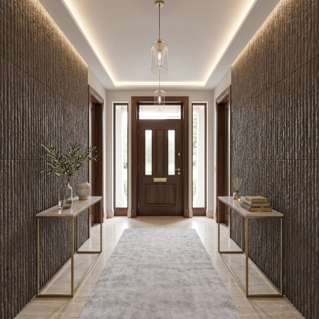 3D Faux Stone Wall Panels - 12 PCS PU Wainscoting Panel