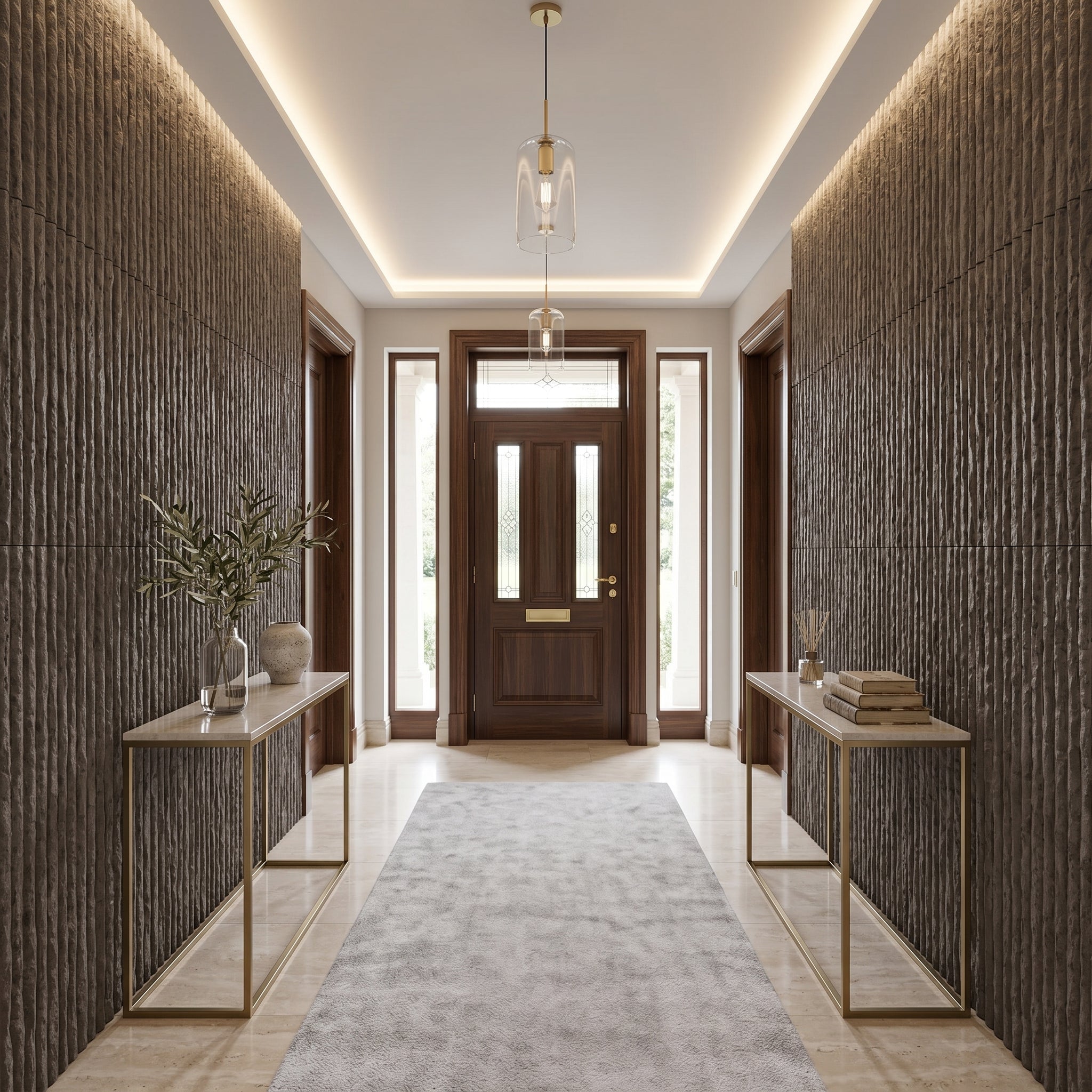 3D Faux Stone Wall Panels - 12 PCS PU Wainscoting Panel