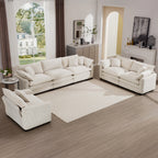 3-Piece Sofa Set - Comfortable Oversized Design