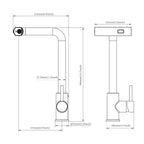 33" Drop-In Kitchen Sink with Pull-Out Faucet and Soap Dispenser