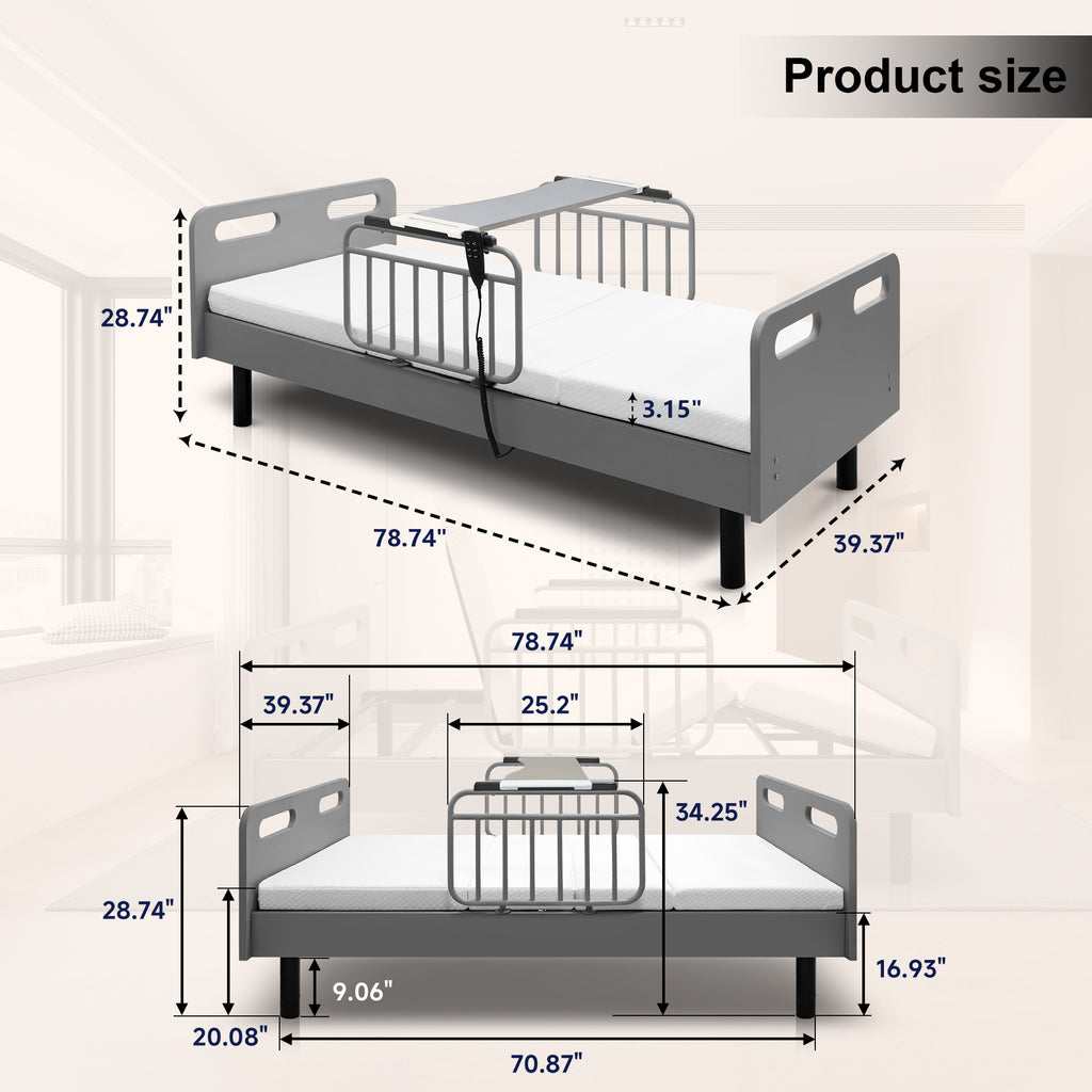 Electric Adjustable Hospital Bed for Home Use