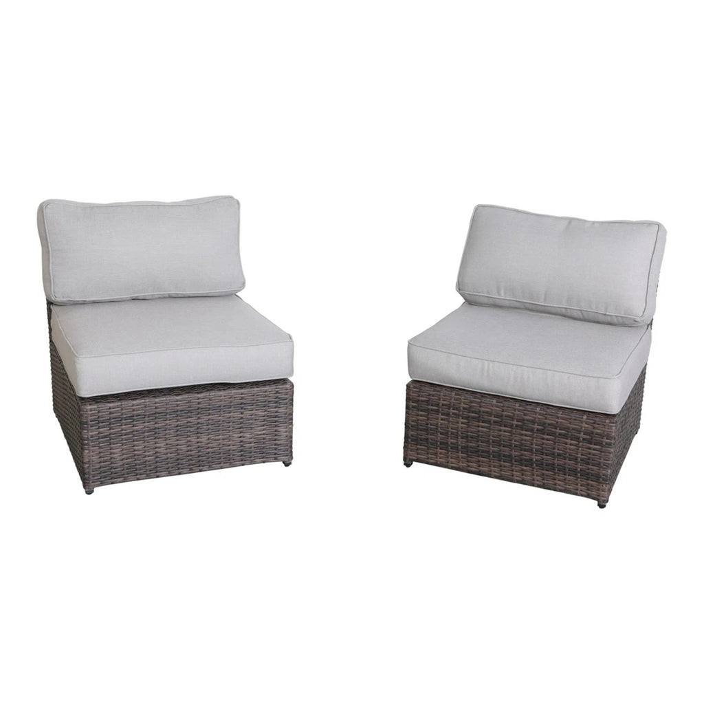 Fully Assembled 4-Piece Outdoor Wicker Seating Set with Cushions