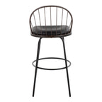 Riley 30" Fixed-Height Barstool with Swivel
