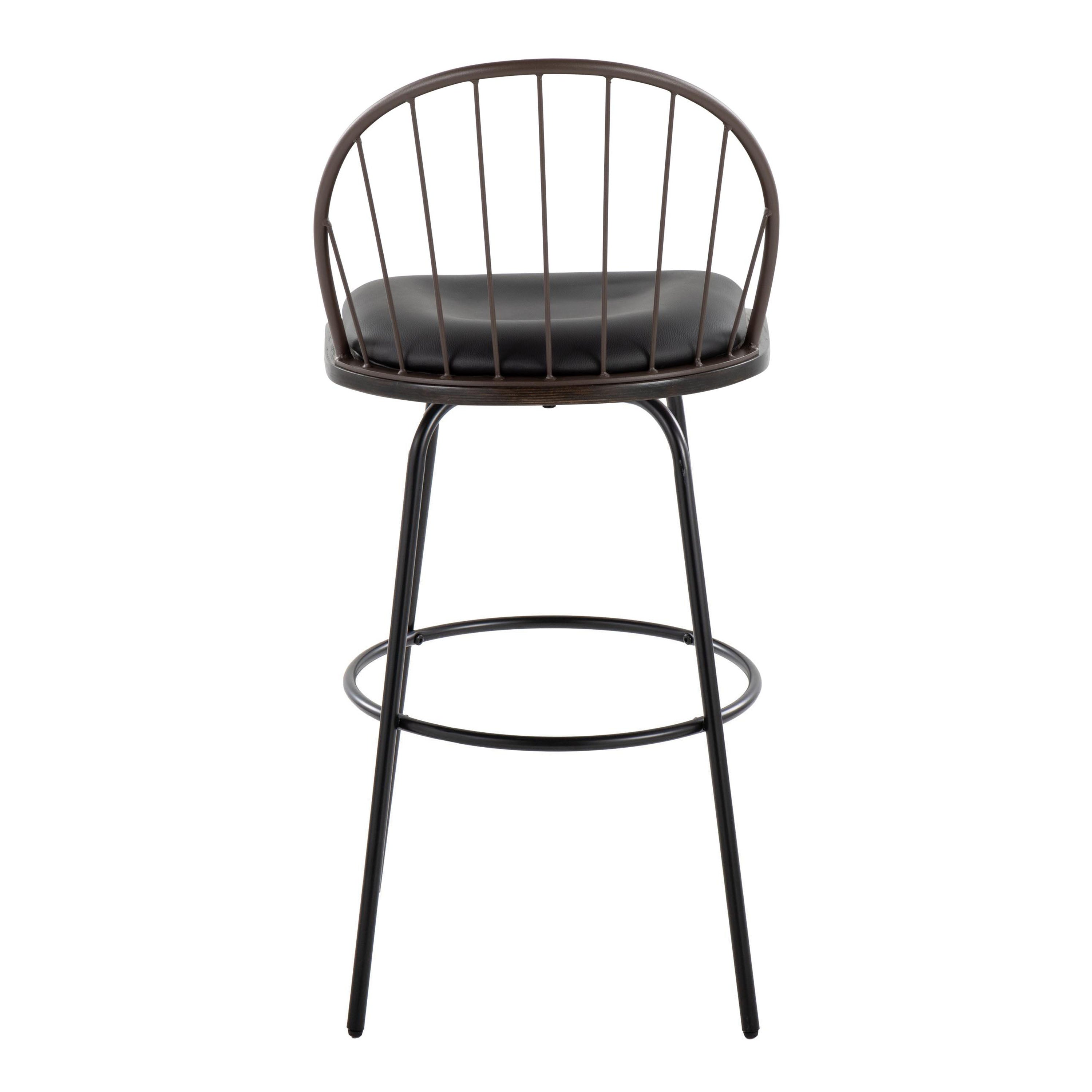Riley 30" Fixed-Height Barstool with Swivel