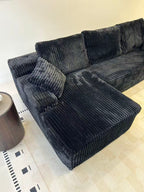 96" Frameless Boneless Soft Sofa with L-Shaped Chaise