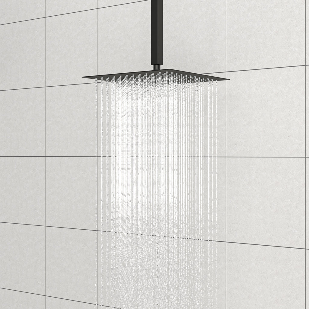 8" Ceiling Mounted Shower Arm With Flange, Matte