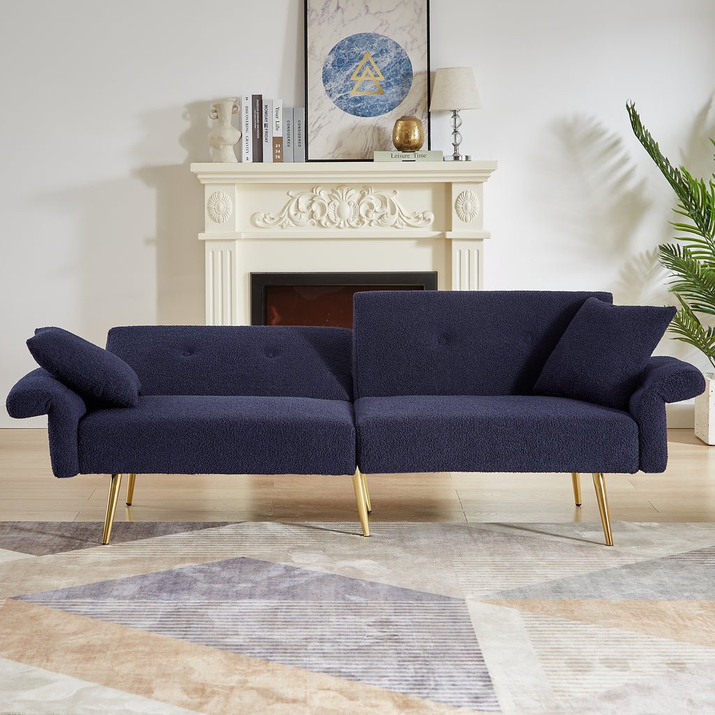 Modern Teddy Upholstered Accent Loveseat Sofa