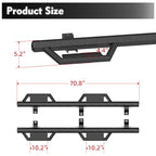 Running Boards Side Steps For 2018-2026 Jeep Wrangler JL