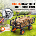 Metal Garden Dump Cart